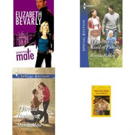 Assorted Harlequin Romance Paperback Book Bundle (4 Pack): Overnight Male Mass Market Paperback, A Forever Kind of Family Those Engaging Garretts! Mass Market Paperback, A Brevia Beginning Harlequin Special Edition Mass Market Paperback, This Little Baby Harlequin Intrigue series, No. 436 Mass Market Paperback