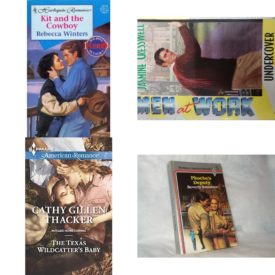 Assorted Harlequin Romance Paperback Book Bundle (4 Pack): Kit And The Cowboy Holding Out For A Hero Paperback, Undercover Men at Work: Tall, Dark & Smart #10 Mass Market Paperback, The Texas Wildcatters Baby McCabe Homecoming Mass Market Paperback, PhoebeS Deputy Paperback