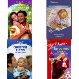 Assorted Silhouette Romance Paperback Book Bundle (4 Pack): Daddy By Surprise Paperback, Molly Darling ThatS My Baby Silhouette Special Edition Paperback, Baby Quilt ThatS My Baby! Special Edition, 1327 Paperback, Solitary Sheikh Sons of the Desert Silhouette Desire, No. 1217 Mass Market Paperback