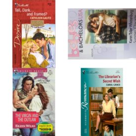 Assorted Silhouette Romance Paperback Book Bundle (4 Pack): Tall, Dark...and Framed? Texas Cattlemans Club: The Last Bachelor Harlequin Desire Mass Market Paperback, Summer Charade Babies & Bachelors USA: Missouri #25 Mass Market Paperback, The Virgin and the Outlaw Silhouette Intimate Moments, No 857 Paperback, LibrarianS Secret Wish Silhouette Romance Paperback