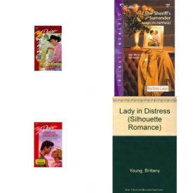 Assorted Silhouette Romance Paperback Book Bundle (4 Pack): Cowboy Crashes A Wedding Code Of The West Silhouette Desire , No 1153 Paperback, The Sheriffs Surrender Heartbreak Canyon Mass Market Paperback, The Tycoons Son Desire , No 1157 Paperback, Lady In Distress Silhouette Romance Paperback
