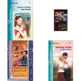Assorted Silhouette Romance Paperback Book Bundle (4 Pack): Cassies Cowboy Soulmates Silhouette Romance Paperback, Wranglers Lady Man of the Month-February: Saxon Brothers #62 Silhouette Desire, No 841 Paperback, In Love with Her Boss Montana Mavericks Paperback, Tutoring Tucker Paperback