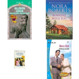 Assorted Silhouette Romance Paperback Book Bundle (4 Pack): MillionaireS Instant Baby So Many Babies Special Edition, 1312 by Leigh 2000-03-01 Paperback, Someday with You The Royals of Cordina Mass Market Paperback, Guess What Were Married Texas Family Ties Silhouette Romance, 1338 Mass Market Paperback, Almost A Bride Wyoming Wildflowers Paperback