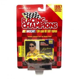 1997 Preview Edition Racing Champions Johnny Benson #30 Pennzoil Car 1:64 Scale Die Cast Replica w/Collector Card and Display Stand