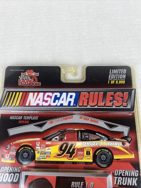 1999 Racing Champions Nascar Rules 1:64 Die Cast NASCAR #94 Bill Elliott