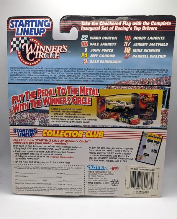 1997 Starting Lineup Dale Earnhardt Racing Winner's Circle Action Figure