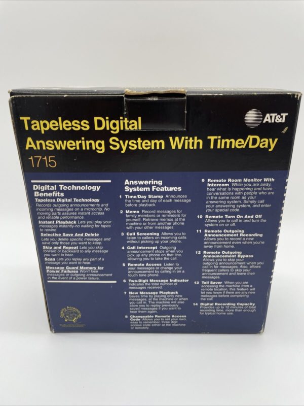 AT&T Lucent Technologies Digital Answering System 1715