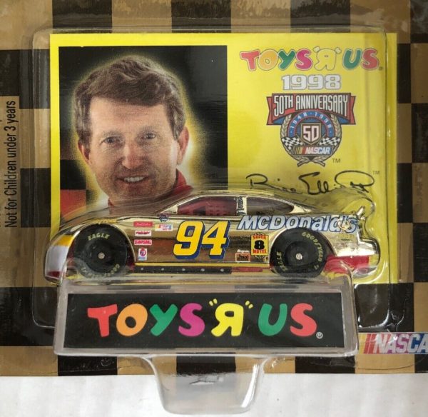 1998 Racing Champions 50th Anniversary Commemorative Series Toys R Us McDonalds Car Bill Elliott #94 1:64