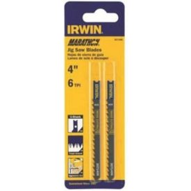 IRWIN INDUSTRIAL TOOL 3071406 Marathon Linear Edge Jig Saw Blade, 4 In L, 6 Tpi