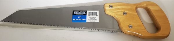 Mintcraft 15 Drywall Saw Contoured Wood Handle 5 Teeth Per Inch