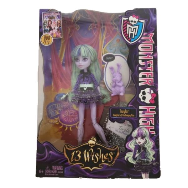 Monster High 13 Wishes Twyla Doll 10.5"