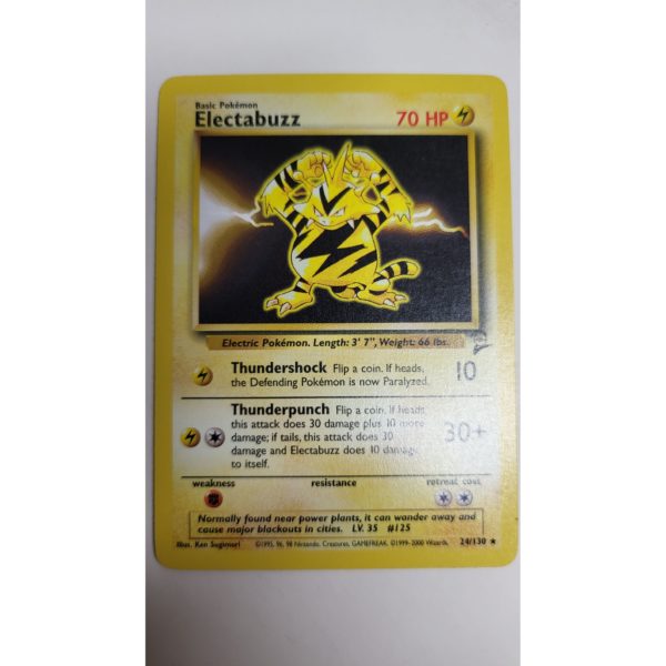 Mint Electabuzz 24/130 Base Set 2 Pokemon Card