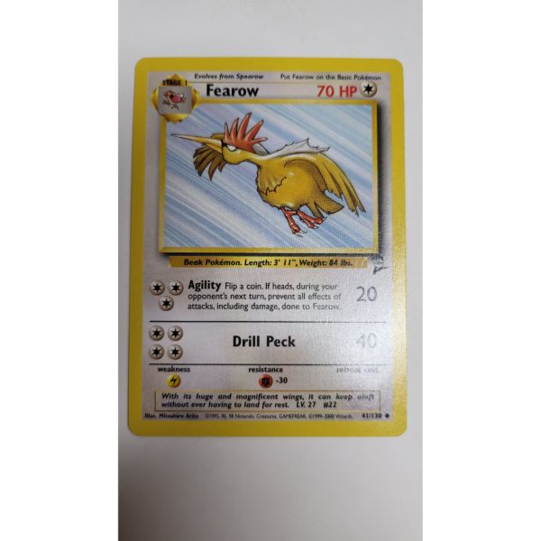 Mint Fearow 41/130 Base Set 2 Pokemon Card