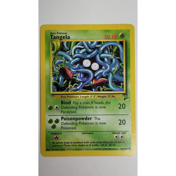 Near Mint Tangela 96/130 Base Set 2 Pokemon Card