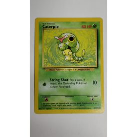 Near Mint Caterpie 45/102 Base Set Unlimited Pokemon Card