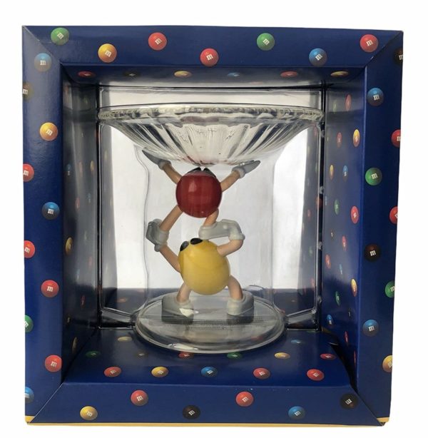 M&M's Candy Dish Red & Yellow Character Limited Edition Collectible