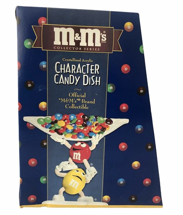 M&M's Candy Dish Red & Yellow Character Limited Edition Collectible