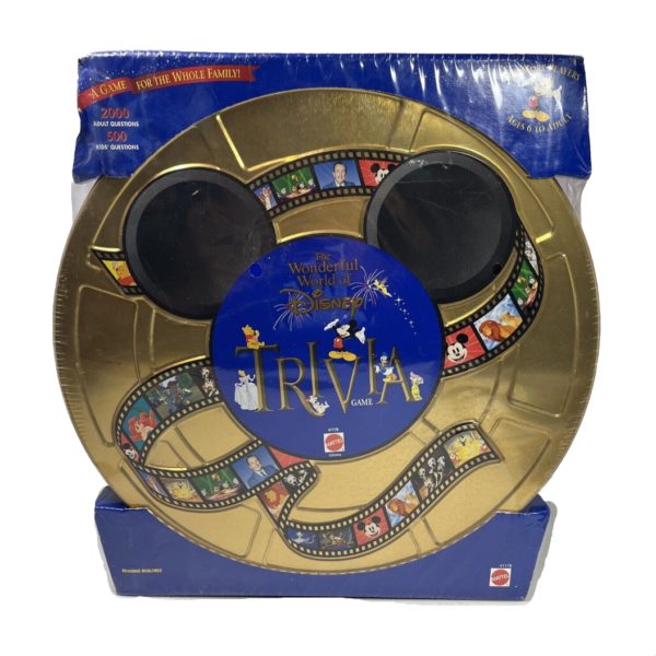 Wonderful World of Disney Trivia Board Game Mattel Tin 1997 Factory Sealed