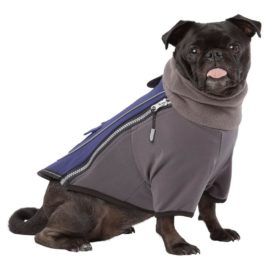 TOP PAW Dog Apparel Outerwear Bounded Fleece TURTLENECK Sweater GRAY Size Small