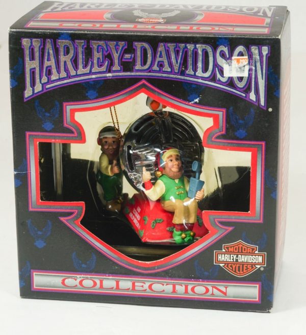 1997 Harley Davidson Christmas Ornament Horn Testing Area