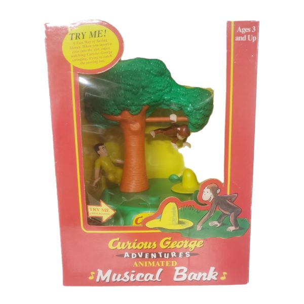 Curious George Adventures Animated Musical Coin Bank Ages 3+