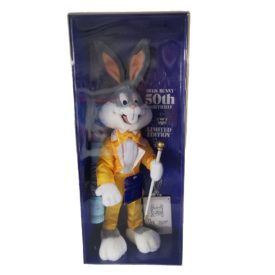 Vintage 1990 The 24K Co. Bugs Bunny Plush Doll  50th Birthday Limited Edition 20"