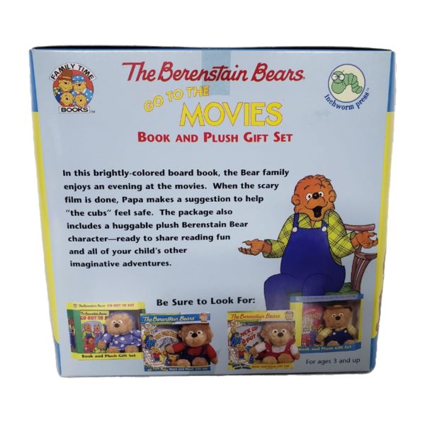 The Berenstain Bears "Go To The Movies" Book and Plush Gift Set 1997