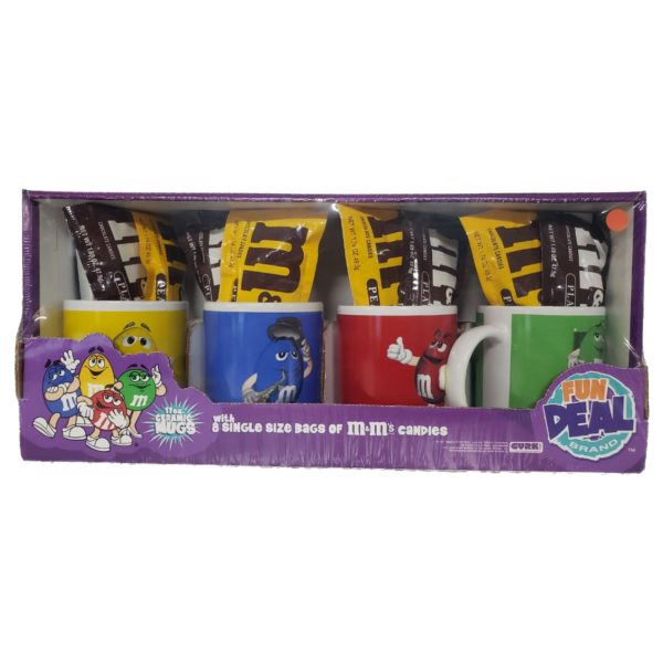M&M's Fun Deal Brand Ceramic Mug Gift Set 11 oz. Limited Edition Collectible