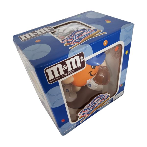 M&M's Candy ORANGE BASEBALL Sport Dispenser Limited Edition Collectible