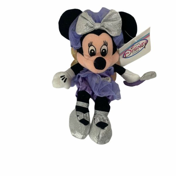 Disney Store Bean Bag Plush Toy - SUGAR PLUM MINNIE Mouse