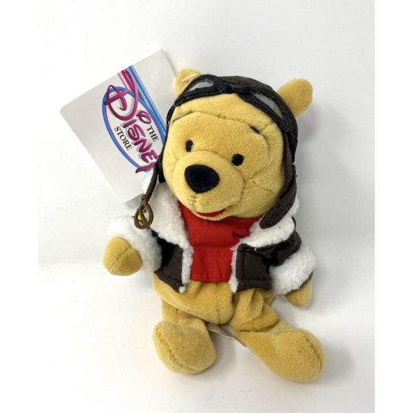 Disney Store PILOT POOH - Winnie the Pooh Mini Bean Bag Plush