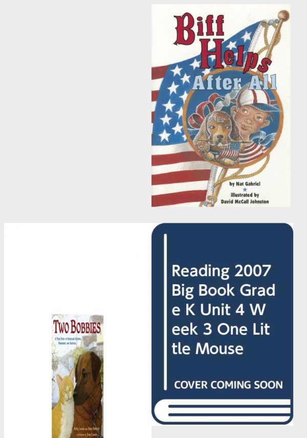 Children's Fun & Educational 4 Pack Paperback Book Bundle (Ages 3-5): Plants, Biff Helps After All Scott Foresman Reading, Leveled Reader 13B, Two Bobbies: A True Story of Hurricane Katrina, Friendship, and Survival, READING 2007 BIG BOOK GRADE K UNIT 4 WEEK 3 ONE LITTLE MOUSE