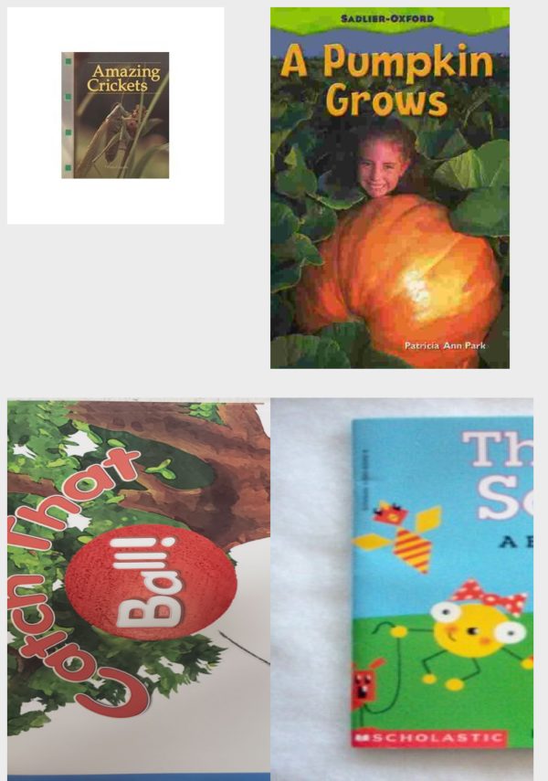 Children's Fun & Educational 4 Pack Paperback Book Bundle (Ages 3-5): Amazing Crickets Newbridge Discovery Links, A Pumpkin Grows by: Patricia Ann Park, READING 2007 INDEPENDENT LEVELED READER GRADE K UNIT 5 LESSON 6 ADVANCED, Theres a Square - A Book About Shapes