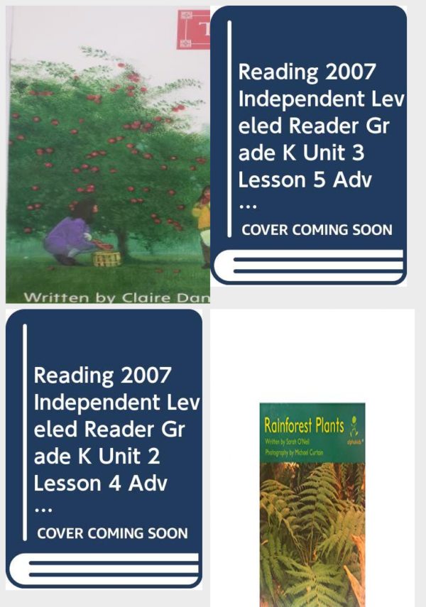 Children's Fun & Educational 4 Pack Paperback Book Bundle (Ages 3-5): Apple Farm, READING 2007 INDEPENDENT LEVELED READER GRADE K UNIT 3 LESSON 5 ADVANCED, READING 2007 INDEPENDENT LEVELED READER GRADE K UNIT 2 LESSON 4 ADVANCED, Rainforest plants Alphakids