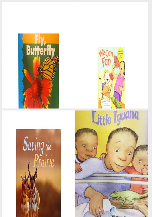 Children's Fun & Educational 4 Pack Paperback Book Bundle (Ages 3-5): Fly, Butterfly, READING 2007 KINDERGARTEN STUDENT READER GRADE K UNIT 3 LESSON 4 ON LEVEL We Can Fan, Saving The Prairie, READING 2007 LISTEN TO ME READER GRADE K UNIT 2 LESSON 5 BELOW LEVEL: LITTLE IGUANA