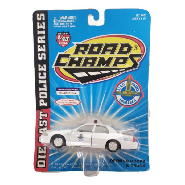 1998 Road Champs Police Series 1:43 Diecast - Nebraska State Patrol Crown Vic