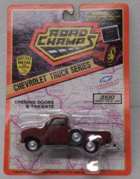 ROAD CHAMPS Chevrolet Truck Series Chevy 3100 1953 Pick-Up Red Primer 1:43 Scale Diecast