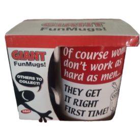 Laughter Revolution MEN VS, WOMEN Funny Novelty Office Work Coffee Mug (14oz) Red/White LRM406