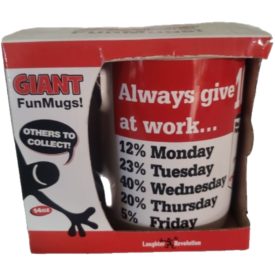Laughter Revolution 100% Funny Novelty Office Work Coffee Mug (14oz) Red/White LRM417