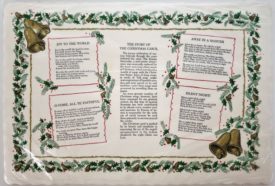 Vintage Graceline Embossed Christmas Placemats Set of 20