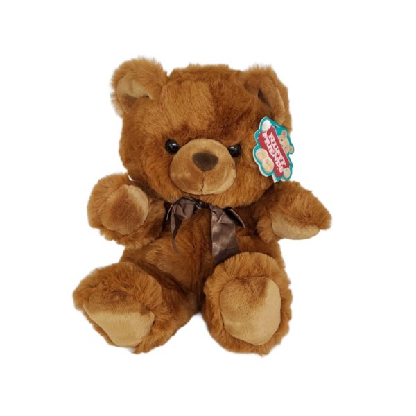 1994 Fluffy Friends Brown Sitting Teddy Bear 14"