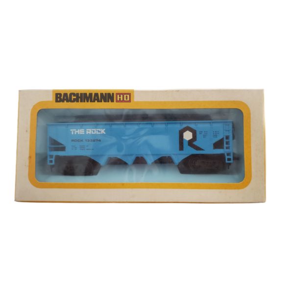 Vintage Bachmann HO Scale 42' Open Quad Offset Hopper Rock Island Item No. 1029