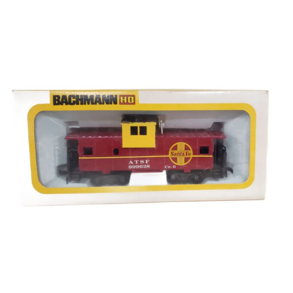 Vintage Bachmann HO Scale Santa Fe ATSF 999628 Wide Vision Caboose Item #1057