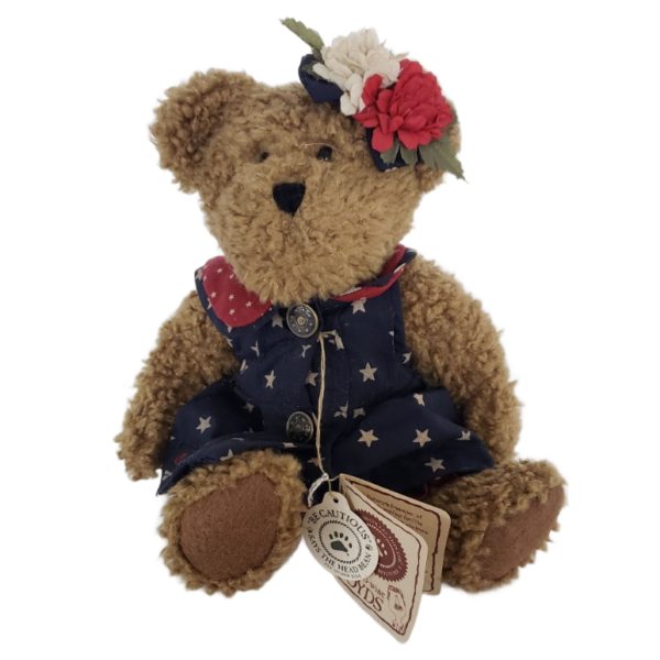 Boyds Bear "Bess Bearman" In "Libearty" Stars Outfit 8" Rare #94538WH
