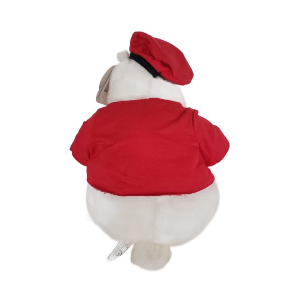 1999 Coca-Cola Polar Bear Delivery Driver Red Jacket Hat 12" Plush Rare