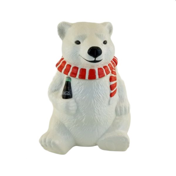 1994 Coca-Cola "Always Cool" Polar Bear Cookie Jar 10.5 Inch #91051