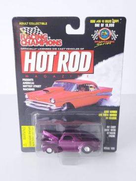 1998 Racing Champions Hot Rod Mag 1941 Willy's Coupe Purple Diecast 1:51 Scale