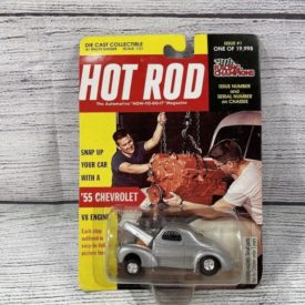 1998 Racing Champions Hot Rod Mag 1941 Willy's Gasser Silver Diecast 1:51 Scale