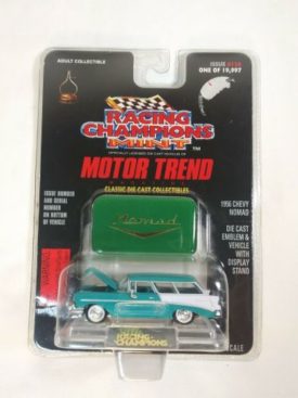 1997 Racing Champions Mint Edition Motor Trend 1956 Teal Chevy Nomad 1:63 Scale