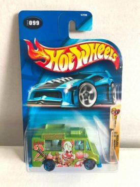 2003 Hot Wheels Crazed Clowns 5/5 Tropicool Ice Cream Truck Diecast 1:64 Scale